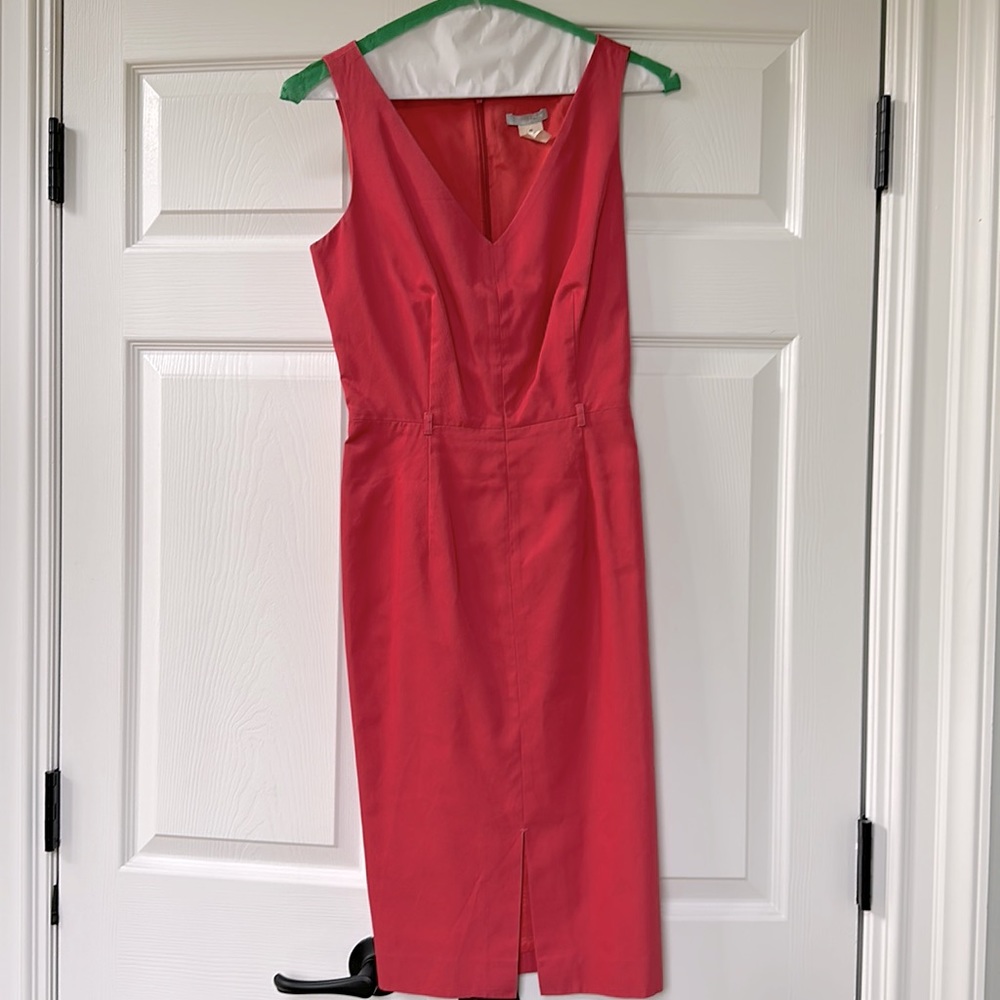 J CREW Pink Midi Dress. Gently used